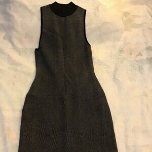 Express dark grey/black sleeveless sweater dress